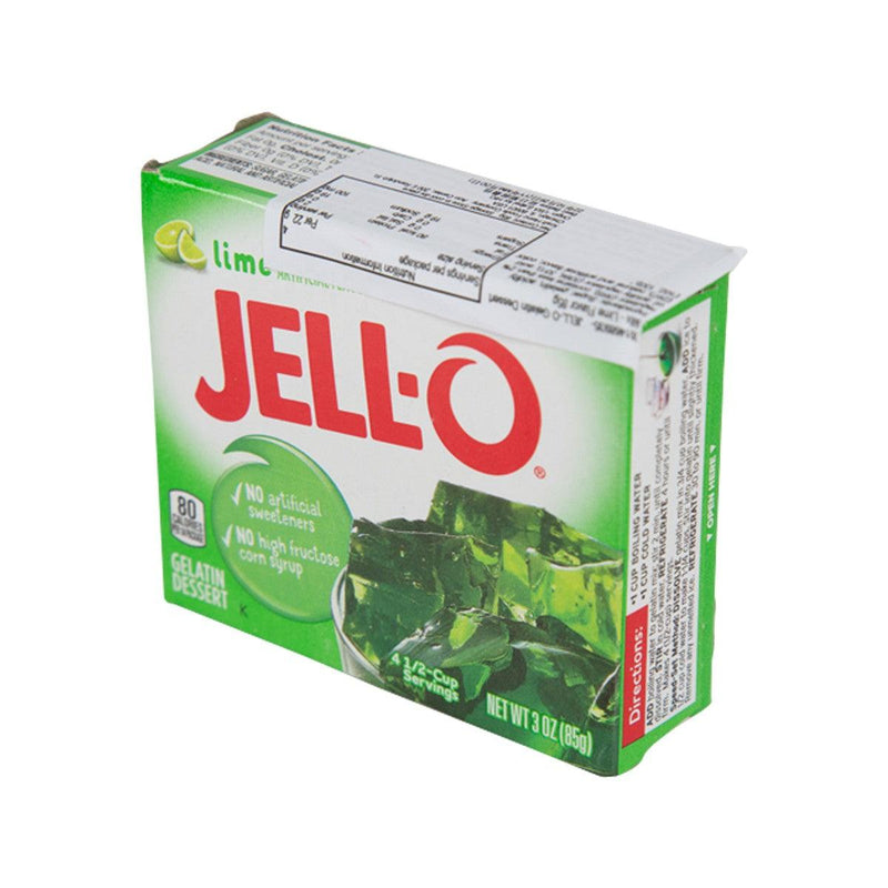 JELL-O Gelatin Dessert Mix - Lime Flavor  (85g)