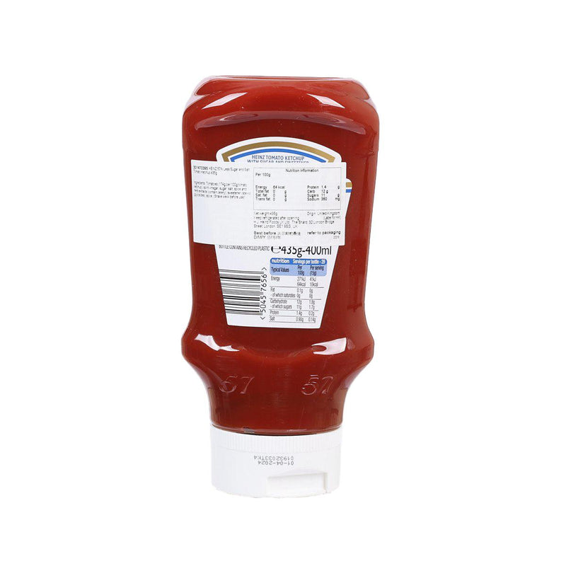 HEINZ 50% Less Sugar and Salt Tomato Ketchup  (435g)