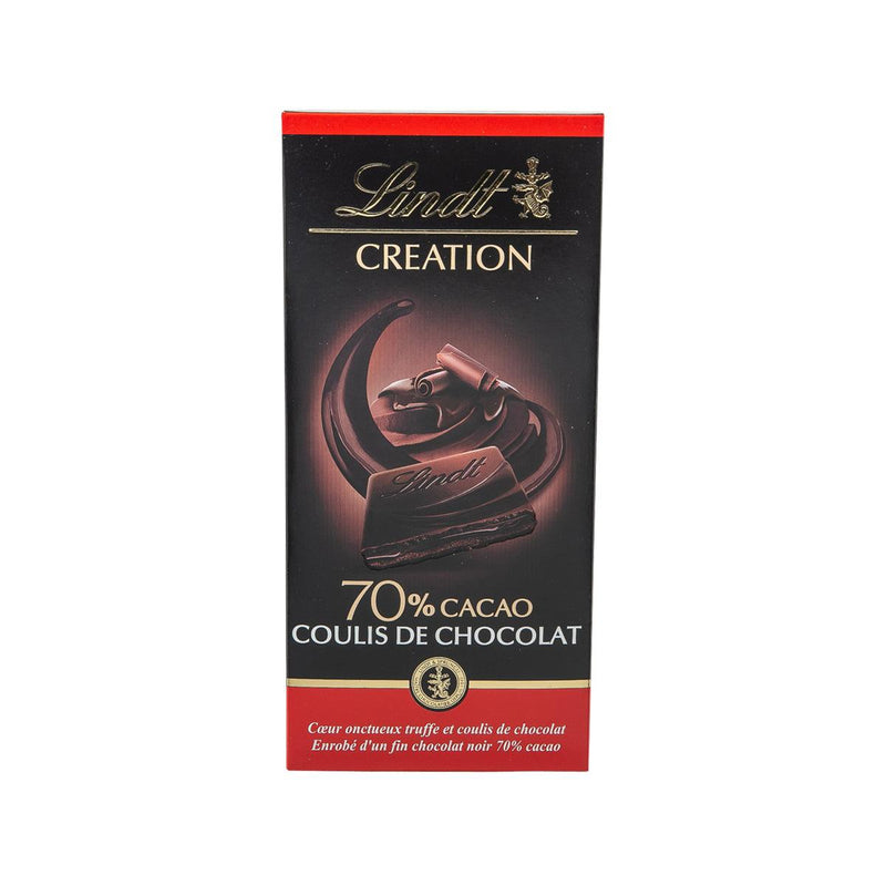 LINDT Creation 70% Dark Chocolate Bar - Chocolate Coulis  (150g)