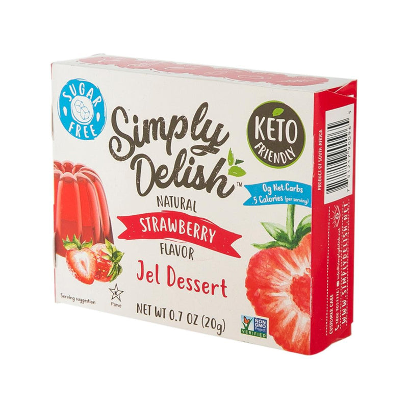 SIMPLYDELISH Sugar Free Plant-Based Jel Dessert - Strawberry Flavor  (20g)