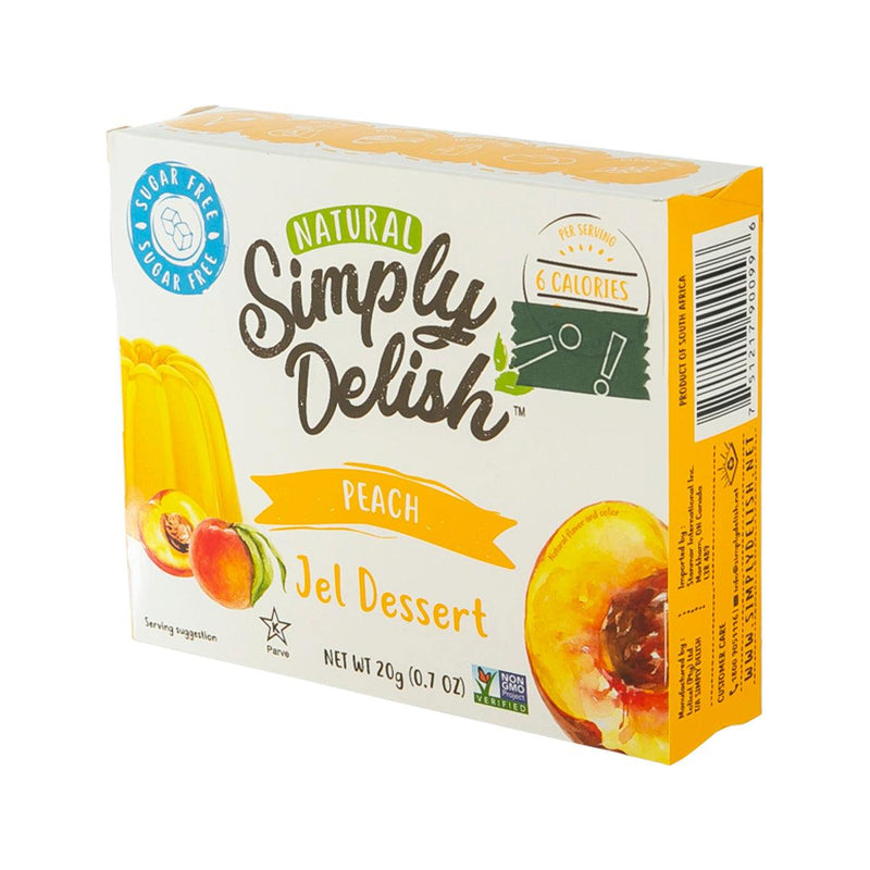 SIMPLYDELISH Sugar Free Plant-Based Jel Dessert - Peach Flavor  (20g)