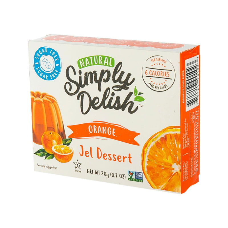 SIMPLYDELISH Sugar Free Plant-Based Jel Dessert - Orange Flavor  (20g)