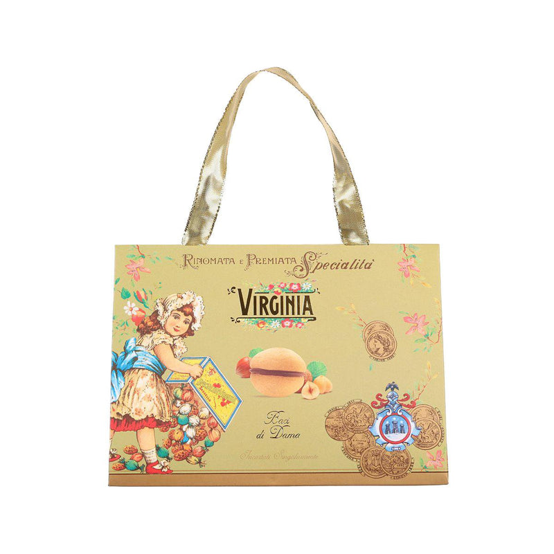 VIRGINIA Baci di Dama Hazelnut Biscuits - Green Bag  (140g)