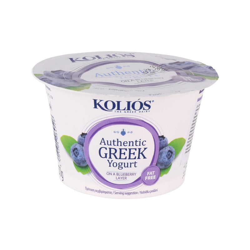 KOLIOS Fat Free Authentic Greek Yogurt - Blueberry  (150g)