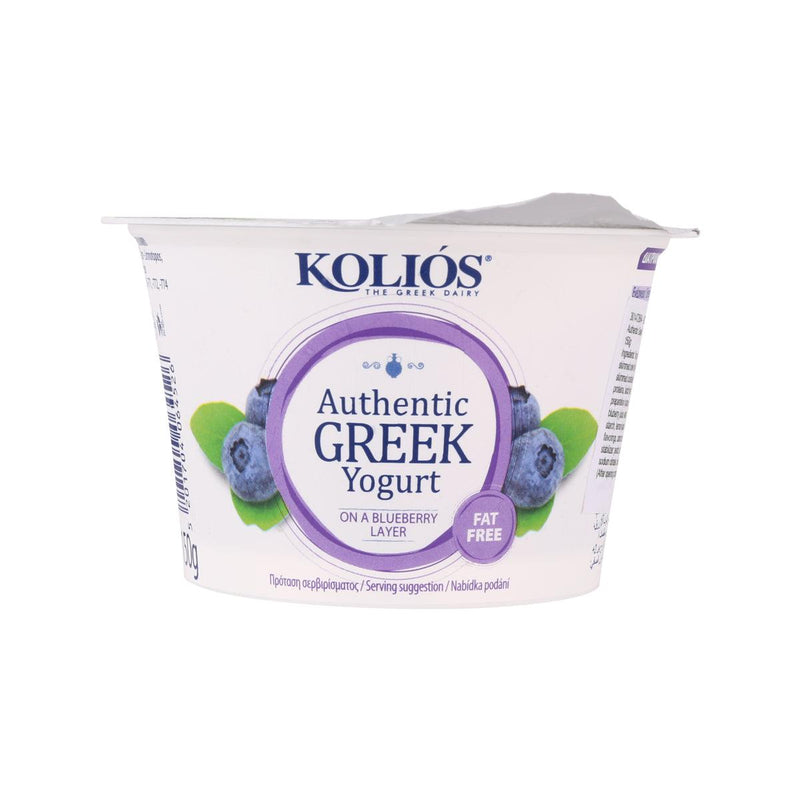 KOLIOS Fat Free Authentic Greek Yogurt - Blueberry  (150g)