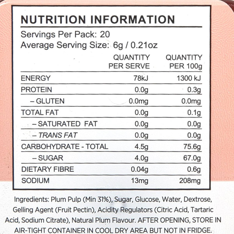 RUTHERFORD&MEYER Plum Fruit Paste  (120g)