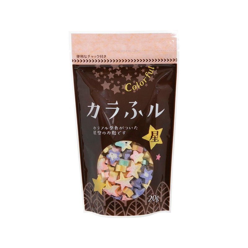 HITACHIYA HONPO Star Shaped Colorful Baked Wheat Gluten  (20g)