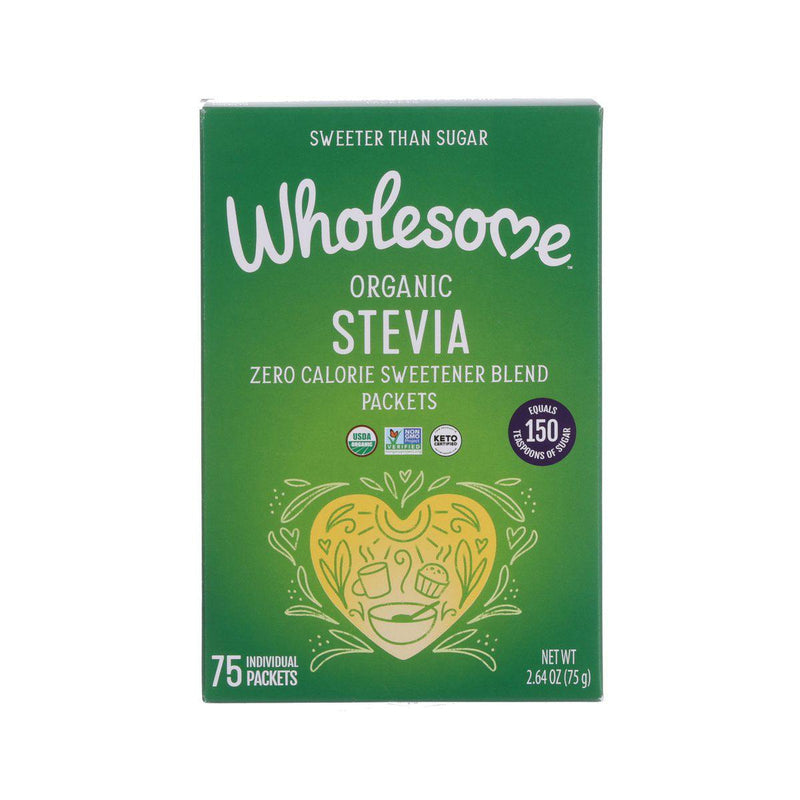 WHOLESOME SWEETENERS Organic Stevia Zero Calorie Sweetener Blend  (75g)