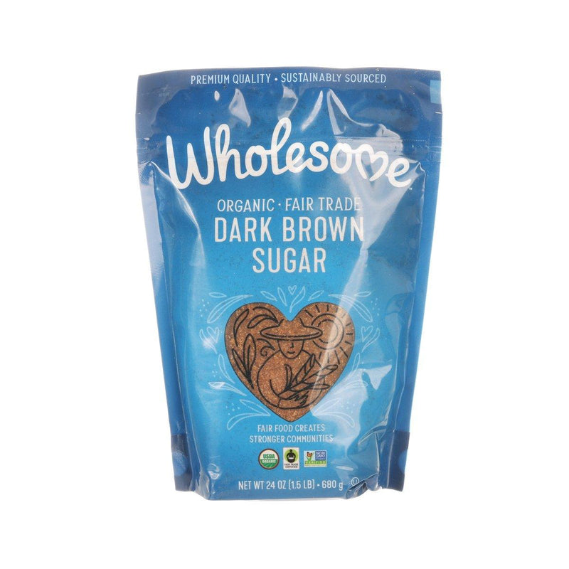 WHOLESOME SWEETENERS Organic Dark Brown Sugar  (680g)