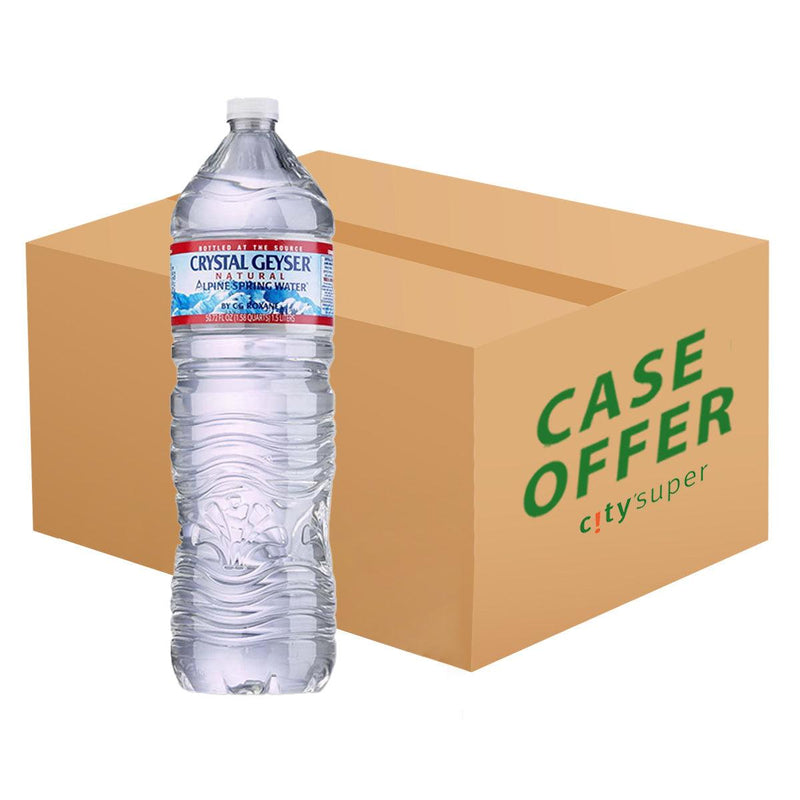 CRYSTAL GEYSER Natural Alpine Spring Water  (12 x 1.5L)