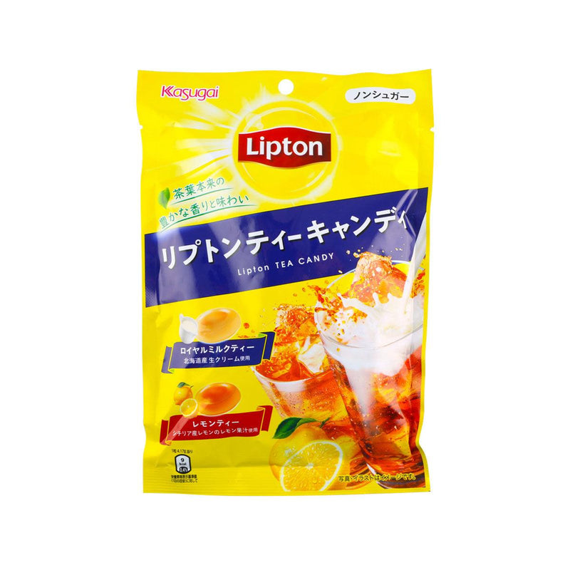 KASUGAI Lipton Tea Candy - Milk Tea & Lemon Tea  (62g)