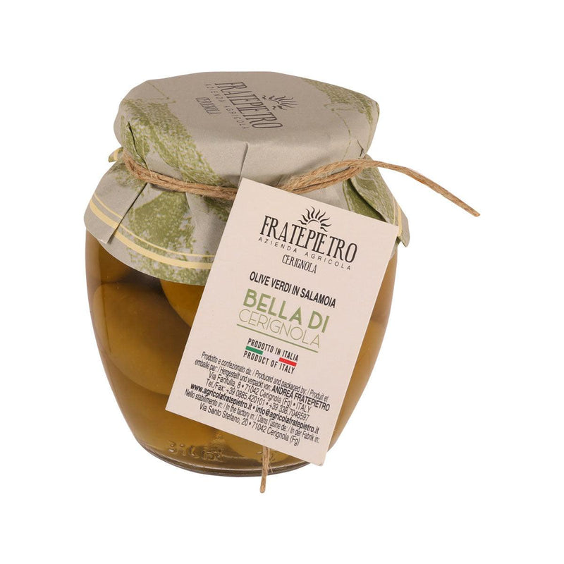 FRATEPIETRO Giant Green Olives in Brine (Size G)  (300g)