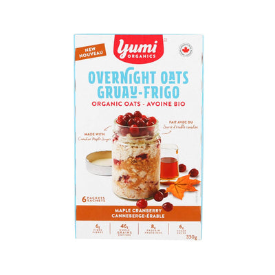 YUMI ORGANICS Maple Cranberry Overnight Oats  (330g) - city'super E-Shop