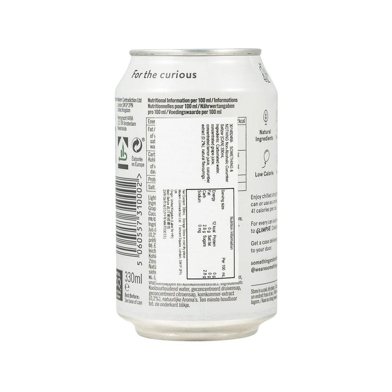 SOMETHING & NOTHING Non-Alcoholic Cucumber Premium Soda [Can]  (330mL)