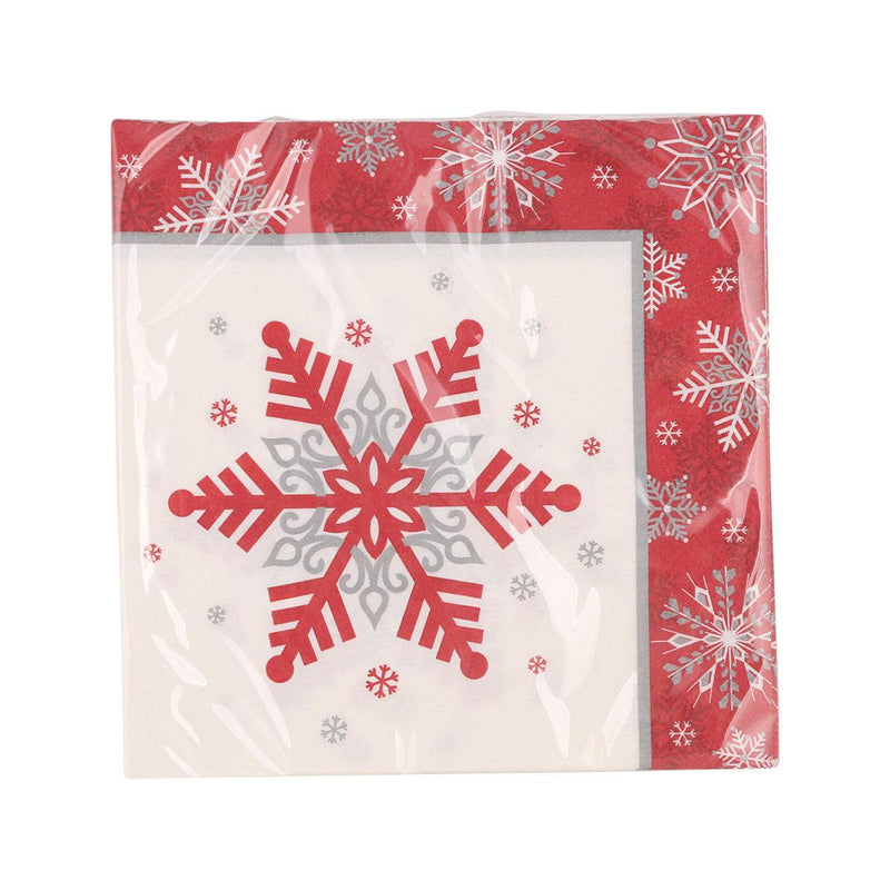 CREATIVE CONVERTING Xmas Luncheon Napkin - Winter Snowflakes  (16)