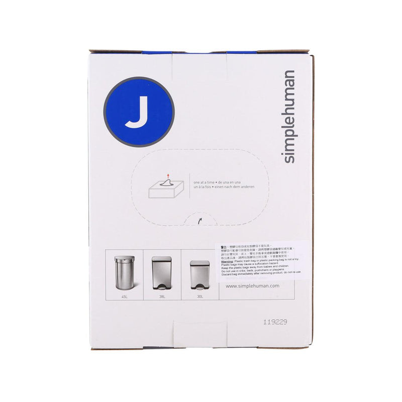 SIMPLEHUMAN Trash Bag - Code J 30-45L  (60pcs)