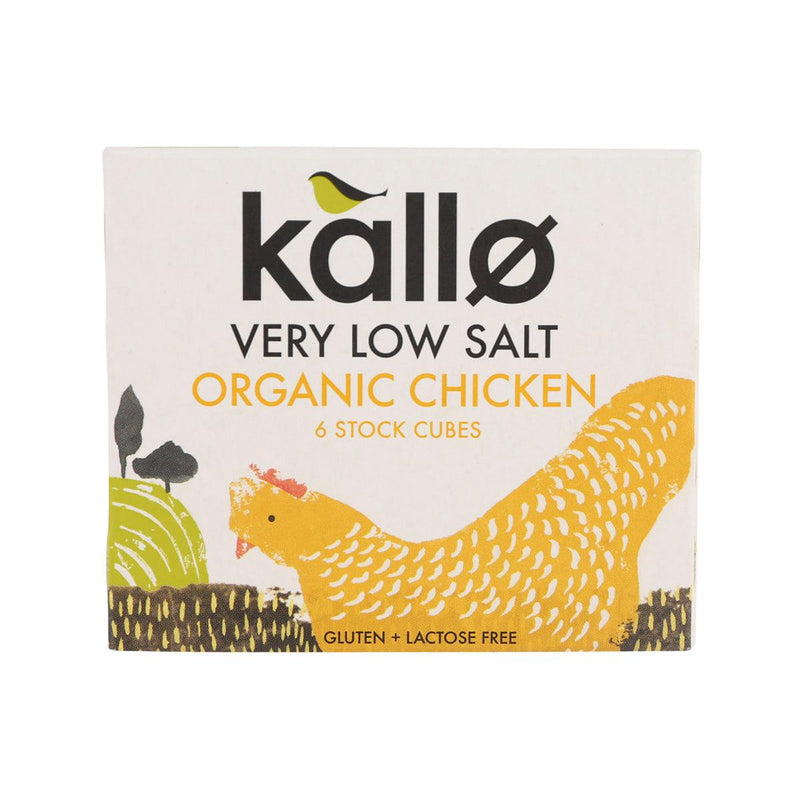 KALLO Organic Very Low Salt Chicken Stock Cubes  (48g)