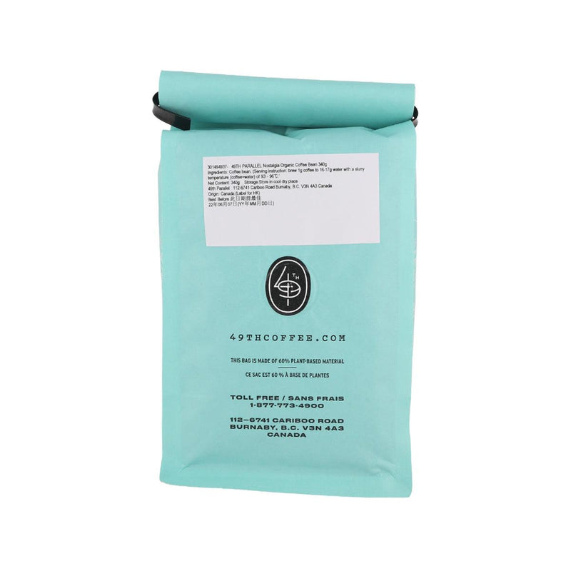 49TH PARALLEL Nostalgia Organic Coffee Bean  (340g)