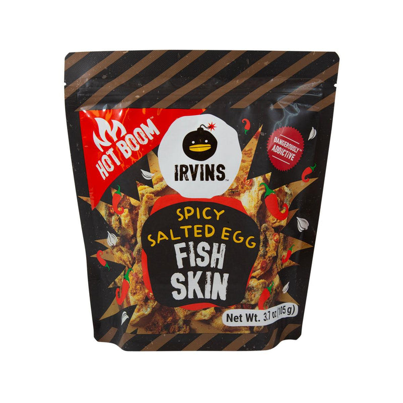 IRVINS Hot Boom Salted Egg Fish Skin  (95g)