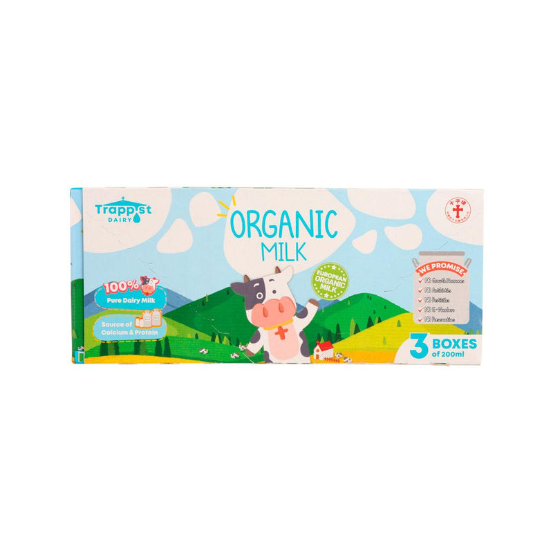 TRAPPIST Organic Milk  (3 x 200 mL) - city&