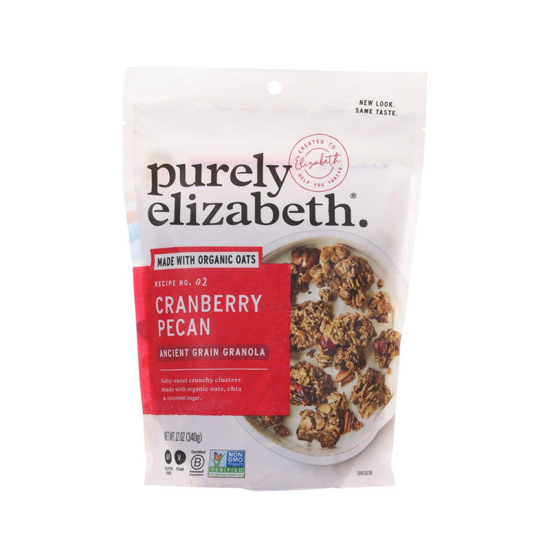 PURELYELIZABETH Gluten Free Cranberry Pecan Granola  (340g)