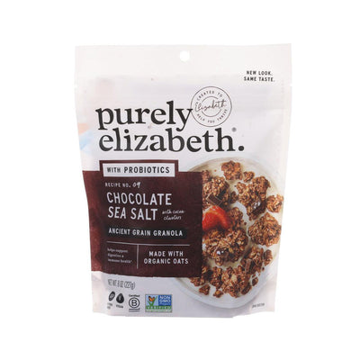 Purely Elizabeth Chocolate Sea Salt Granola, 227g – Gluten-Free, Probiotic