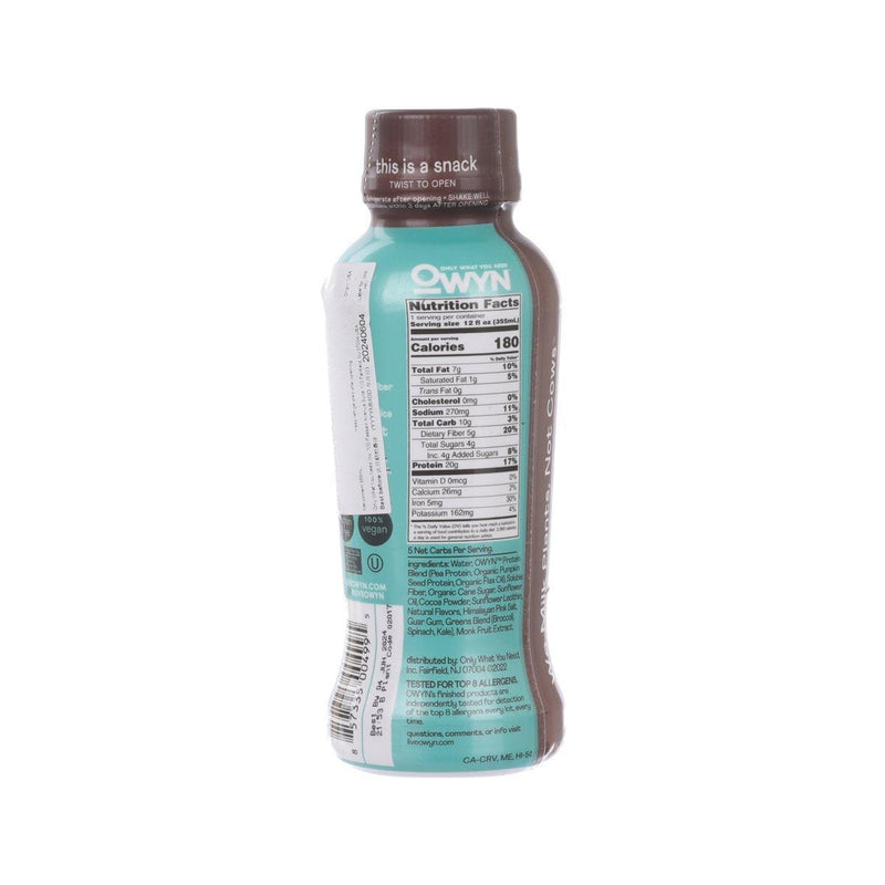 OWYN Plant Based Protein Drink - Dark Chocolate Flavor  (355mL)