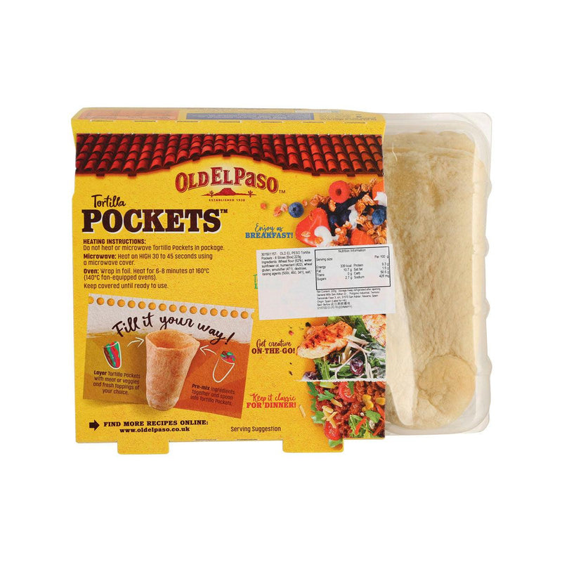 OLD EL PASO Tortilla Pockets - 8 Slices [Box]  (223g)
