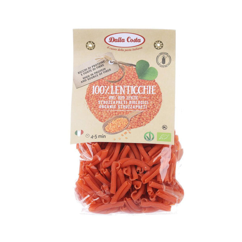 DALLA COSTA Organic Gluten Free 100% Red Lentil Strozzapreti  (250g)