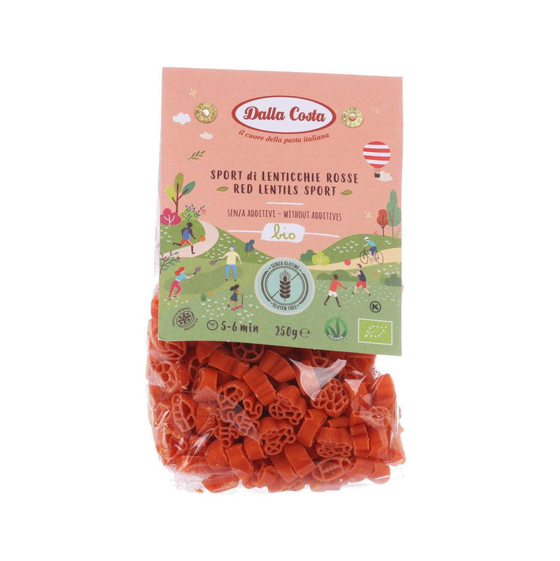 DALLA COSTA Organic Gluten Free Red Lentils Pasta - Sport  (250g)