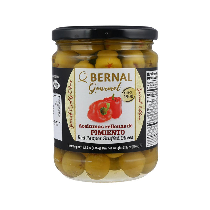 Bernal Red Pepper Stuffed Olives, 436g – Gourmet Snack