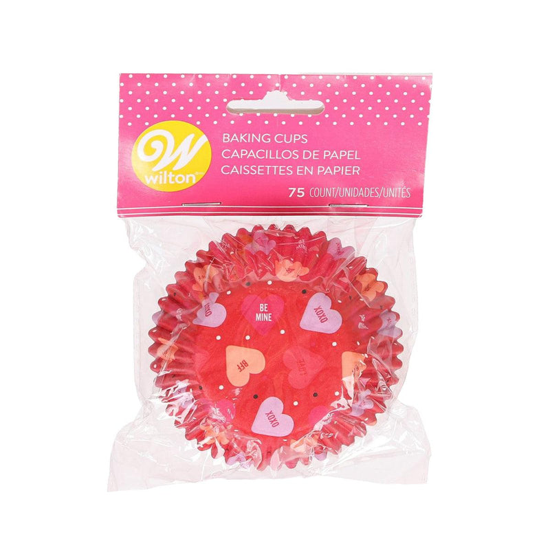 WILTON Valentine Baking Cups - Heart  (75pcs)