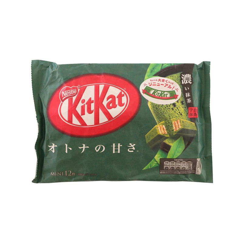 NESTLE KitKat® Wafer in Green Tea Flavored Chocolate [Family Pack]  (113g)