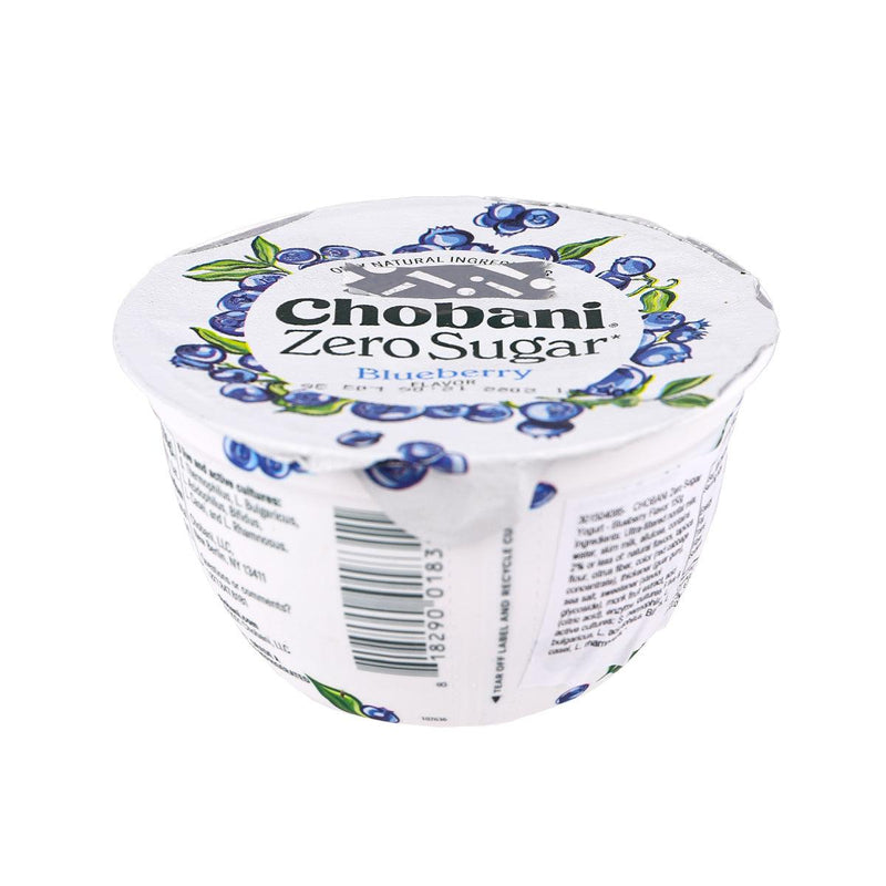 CHOBANI Zero Sugar Nonfat Greek Yogurt - Blueberry Flavor  (150g)