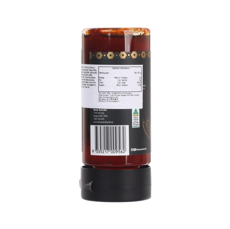 HONEYAUSTRALIA Hot Honey Infused with Chillies  (335g)