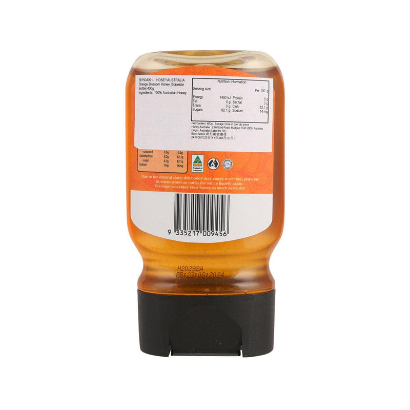 HONEYAUSTRALIA Orange Blossom Honey [Squeeze Bottle]  (400g)