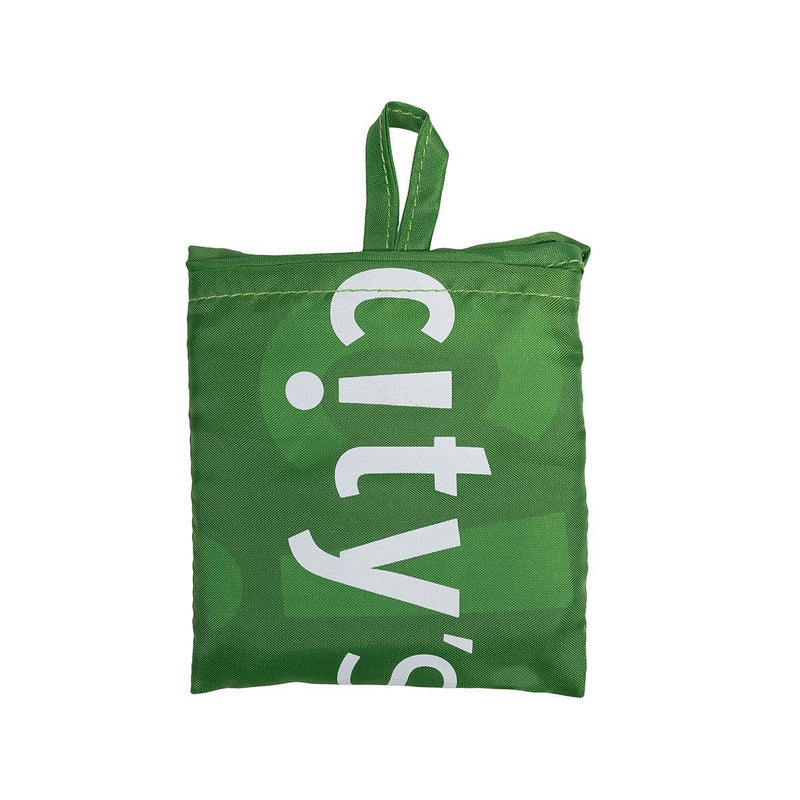 CITYSUPER Small Environmental Pocketable Bag-CS Logo-Green