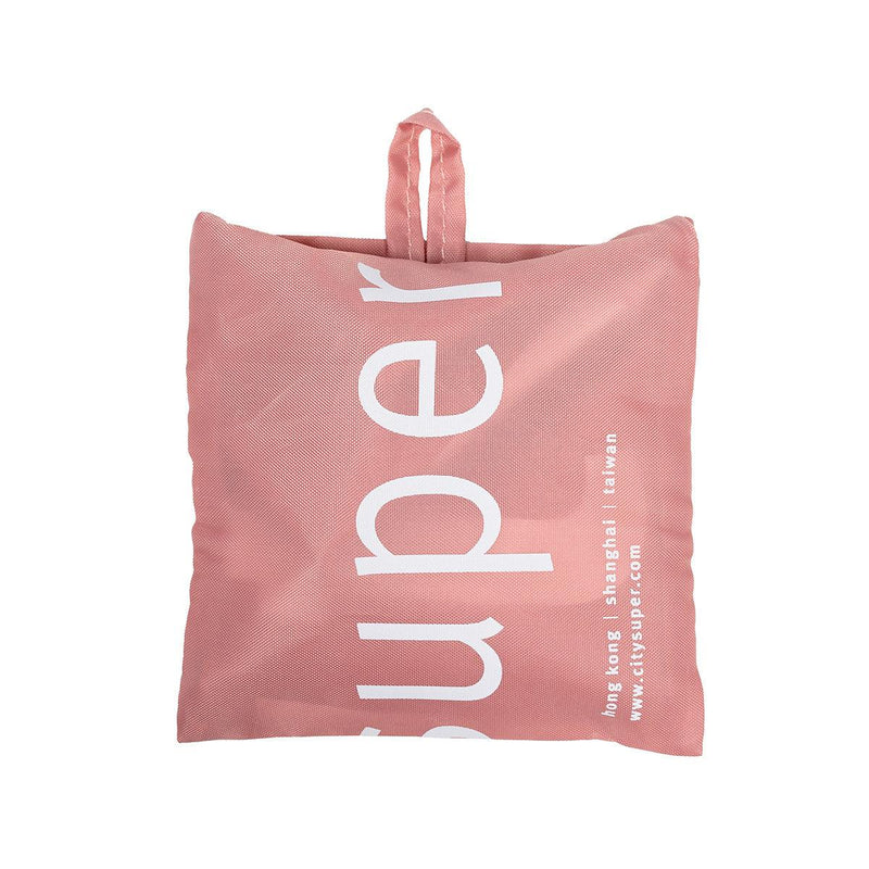 CITYSUPER Small Environmental Pocketable Bag-CS Logo-Coral