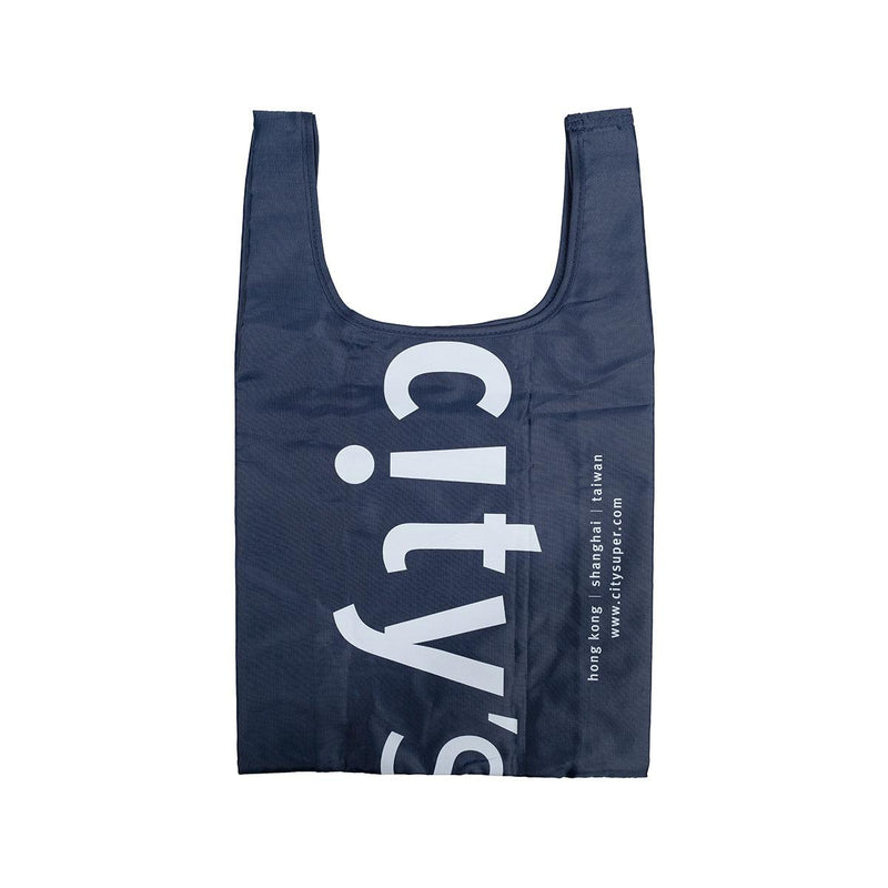 CITYSUPER Small Environmental Pocketable Bag-CS Logo-Midnight Blue