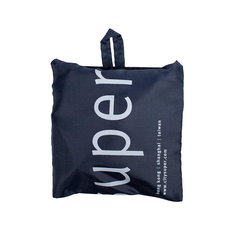 CITYSUPER Small Environmental Pocketable Bag-CS Logo-Midnight Blue