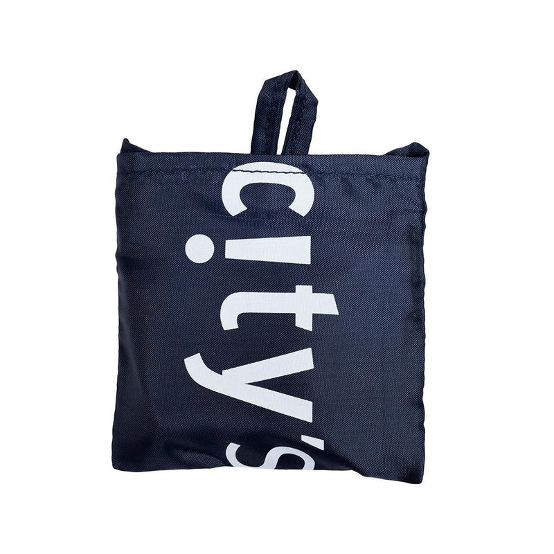 CITYSUPER Small Environmental Pocketable Bag-CS Logo-Midnight Blue