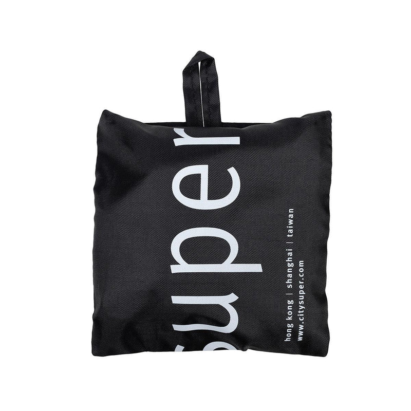 CITYSUPER Small Environmental Pocketable Bag-CS Logo-Black