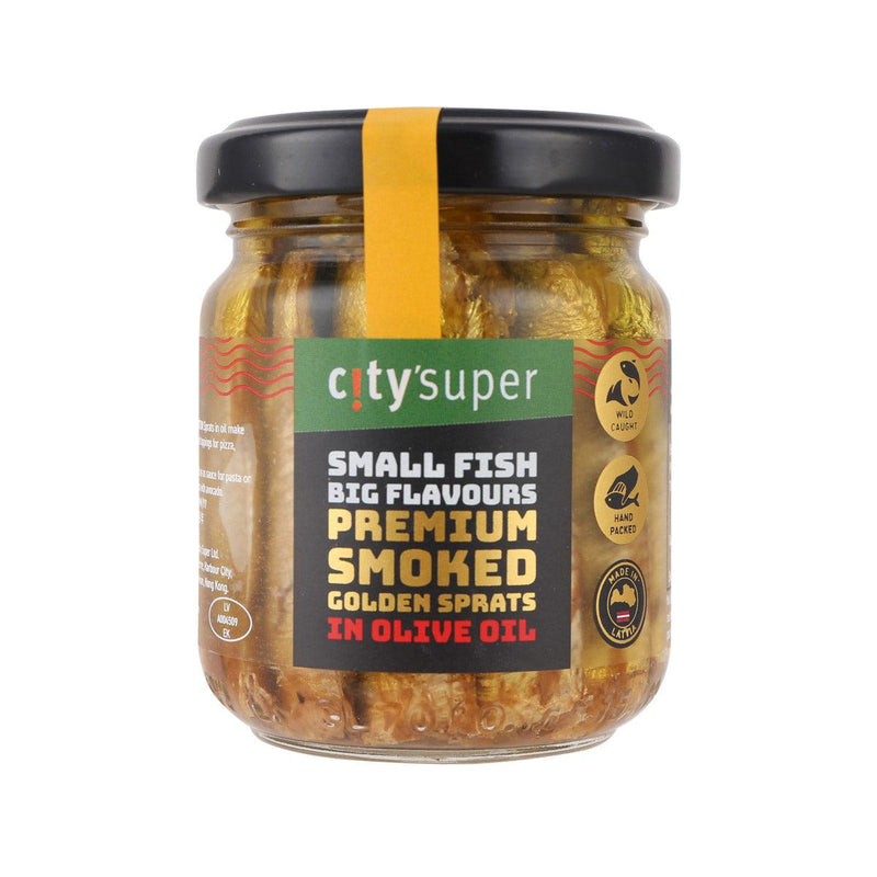 CITYSUPER Premium Smoked Golden Sprats in Olive Oil  (100g)