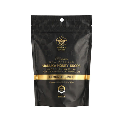 MANUKA SOUTH Honey Drops UMF 15+, 115g - Immune Support