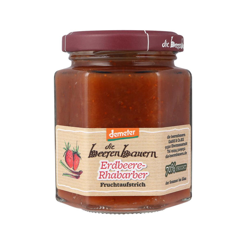 BEERENBAUERN Strawberry Rhubarb Jam, 200g – Organic