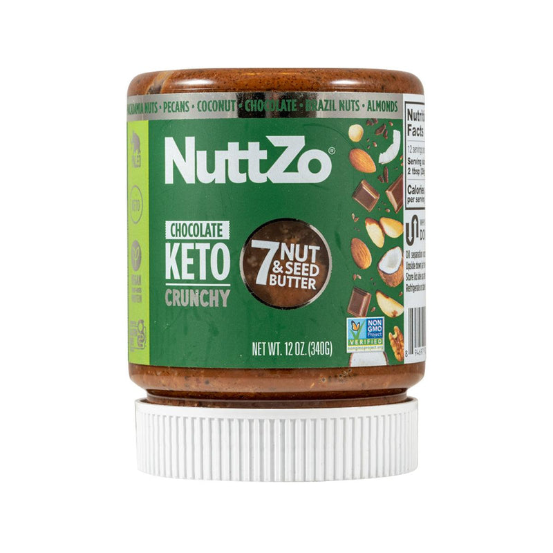 NUTTZO Keto Crunchy 7 Nut & Seed Chocolate Butter  (340g)