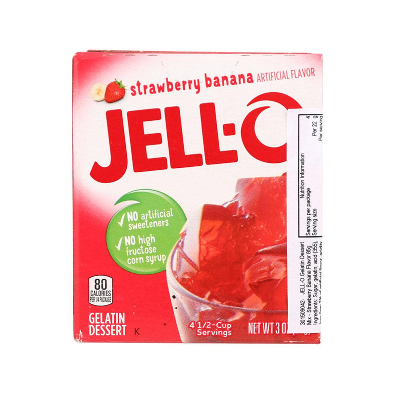 JELL-O Gelatin Dessert Mix - Strawberry Banana Flavor  (85g)