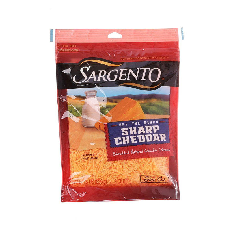 SARGENTO Shredded Sharp Cheddar Cheese  (226g)