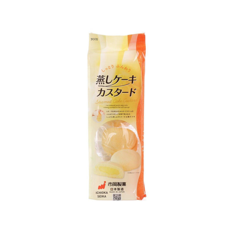 ICHIOKA SEIKA Steamed Cake - Custard  (4pcs)