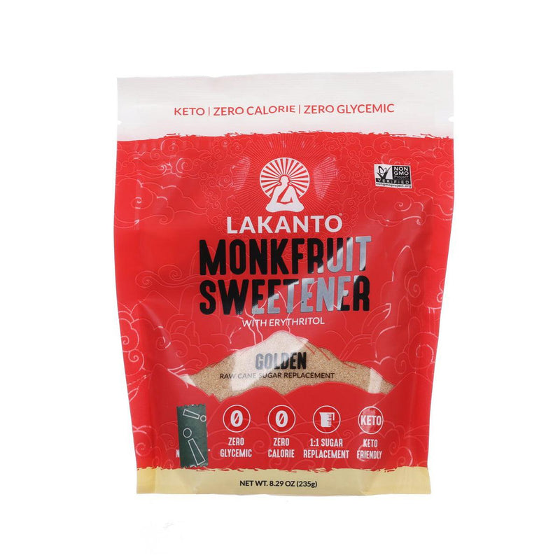 LAKANTO Golden Monkfruit Sweetener, 235g – Keto, Non-GMO